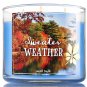 Bath & Body Works Sweater Weather Three Wick 14.5 Ounces Scented Candle