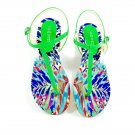 Nine West Zowieo Floral Green T-Strap Sandal - Size 6½M