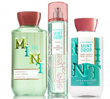 Bath & Body Works Coconut Mint Drop Trio Gift Set