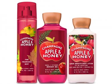 Bath & Body Works Champagne Apple & Honey Trio Gift Set