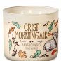 Bath & Body Works Crisp Morning Air Three Wick 14.5 Ounces Scented Candle