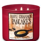 Bath & Body Works Maple Cinnamon Pancakes Three Wick 14.5 Ounces Scented Candle