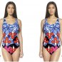 Peter Pilotto For Target Red Iris Print One-Piece Swimsuit - Size Large