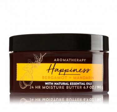 Bath & Body Works Aromatherapy Bergamot & Mandarin 6.7 Ounces Moisture Butter