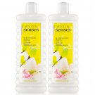 Avon Senses Lily & Honeysuckle Blossom 1 Set of 2 - 24 Fluid Ounces Bubble Bath