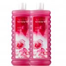 Avon Senses Soft Pink - 1 Set of 2 - 24.0 Fluid Ounces Bubble Bath