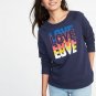 Old Navy Love Graphic Navy Crew-Neck Sweater - Size Extra Large