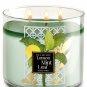Bath & Body Works Lemon Mint Leaf Three Wick 14.5 Ounces Scented Candle