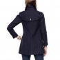 Juicy Couture Navy Tricote Double Breasted Peacoat- Size Extra Large