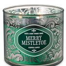 Bath & Body Works Merry Mistletoe Three Wick 14.5 Ounces Scented Candle