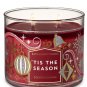 Bath & Body Works 'Tis The Season Three Wick 14.5 Ounces Scented Candle