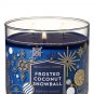 Bath & Body Works Frosted Coconut Snowball Three Wick 14.5 Ounces Scented Candle