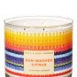 Bath & Body Works Sun-Washed Citrus Three Wick 14.5 Ounces Scented Candle