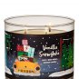 Bath & Body Works Vanilla Snowflake Three Wick 14.5 Ounces Scented Candle
