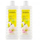 Avon Lily & Honeysuckle Blossom - 1 Set of 2 - 24.0 Fluid Ounces Bubble Bath