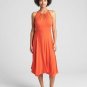 Gap Dark Orange Sleeveless Halter Neck Handkerchief Dress Size - Extra Large