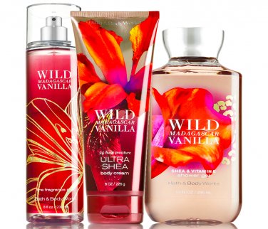 Bath & Body Works Wild Madagascar Vanilla Trilogy Set