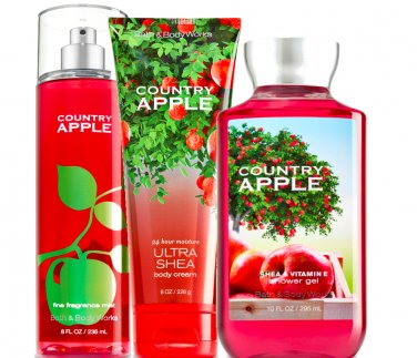 Bath & Body Works Country Apple Trilogy Set