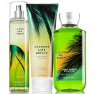 Bath & Body Works Coconut Lime Breeze Trilogy Set