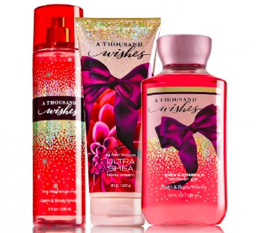 Bath & Body Works A Thousand Wishes Trilogy Set