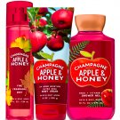 Bath & Body Works Champagne Apple & Honey Trilogy Set