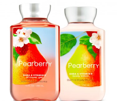Bath & Body Works Pearberry Body Lotion + Shower Gel Duo Set