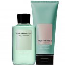 Bath & Body Works Freshwater For Men Body Cream & 2 -in-1 Hair + Body Wash Set