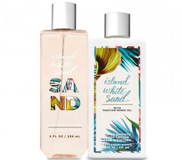 Bath & Body Works Island White Sand Body Lotion + Fine Fragrance Mist Duo Set
