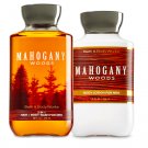 Bath & Body Works Mahogany Woods Body Lotion + 2 - in - 1 - Hair + Body Wash Set