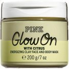 Victoria's Secret PINK Glow On With Citrus 7.0 Ounces Clay Face & Body Mask
