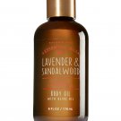 Bath & Body Works Lavender & Sandalwood 6.0 Fluid Ounces Body Oil With Olive Oil