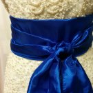 Handmade SATIN PRAISE Dance SASHES, Royal Blue, Christian Worship, Waist Sash, Garment Sash,  108"