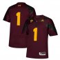 adidas #1 Maroon Arizona State Sun Devils Premier Jersey