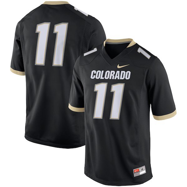 Nike Black #11 Colorado Buffaloes 2018 Game Football Jersey