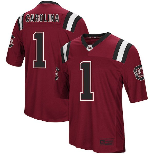 Colosseum 1 Garnet South Carolina Gamecocks Foos Ball Football Jersey 