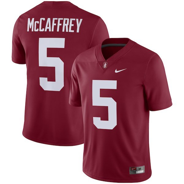 Nike #5 Christian McCaffrey Cardinal Stanford Cardinal Alumni Player Jersey