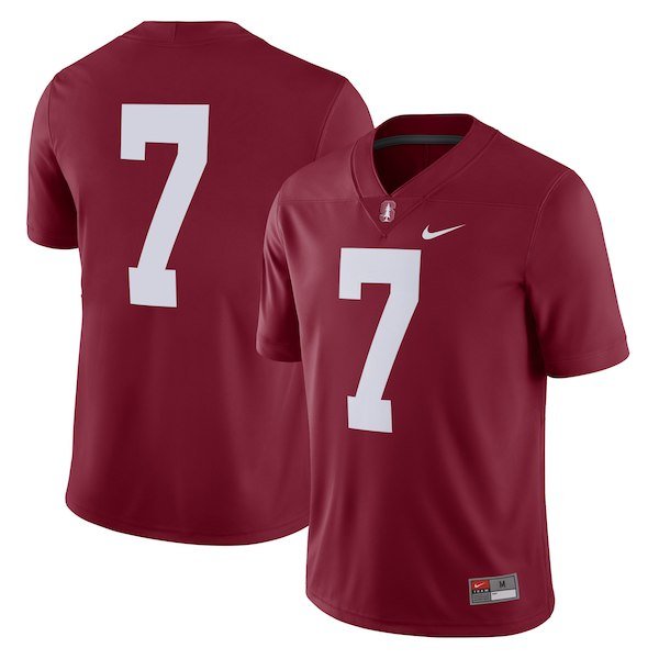 Nike #7 Cardinal Stanford Cardinal 2018 Game Football Jersey