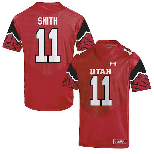 Alex Smith Utah Utes #11 Replica College Jersey - Red