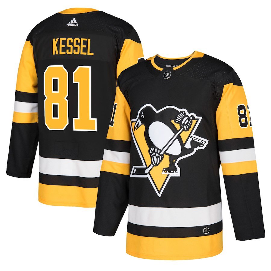 Pittsburgh Penguins #81 Phil Kessel adidas Black Player Jersey