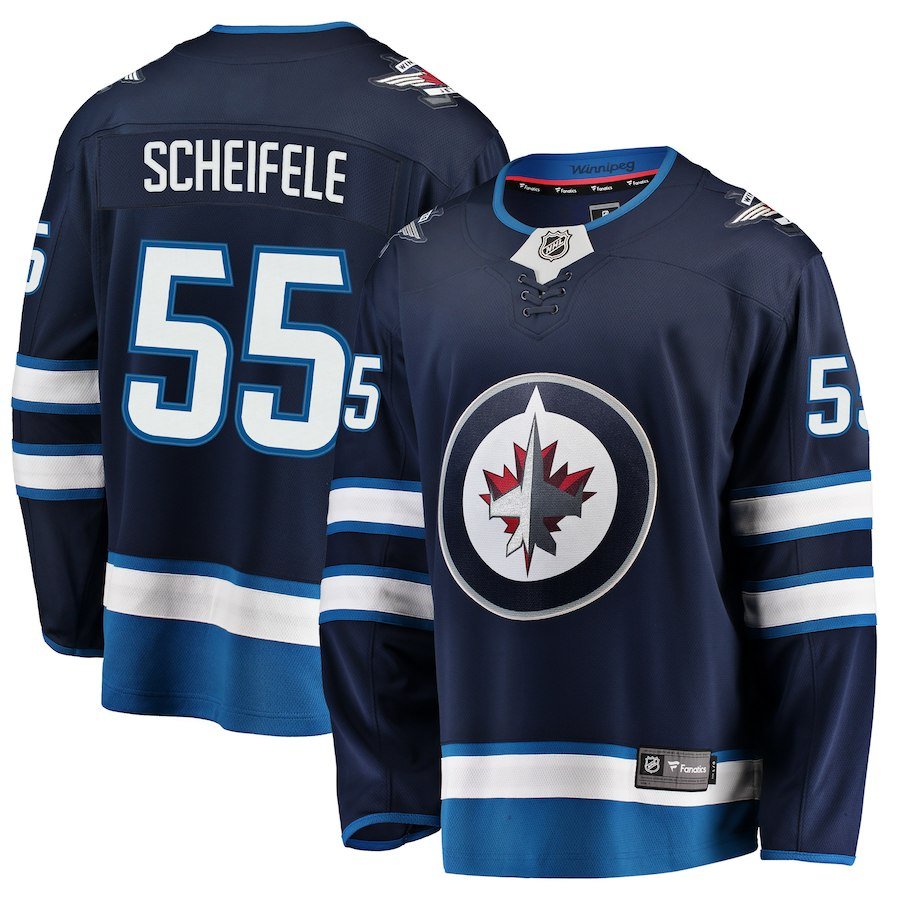 Winnipeg Jets #55 Mark Scheifele Fanatics Branded Navy Breakaway ...