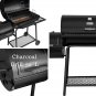 Charcoal Grill Barbecue Gourmet Offset Combination Smoker BBQ  Shelf 30'' L