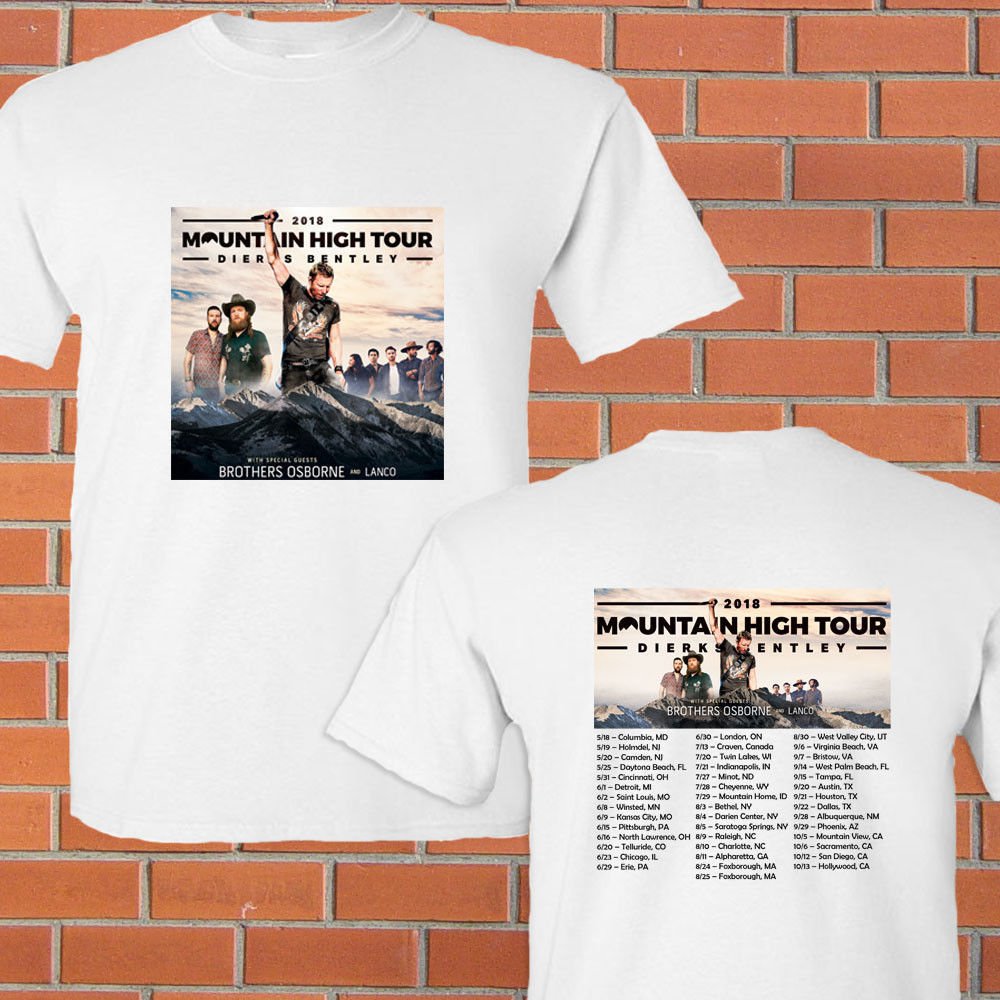HOT NEW New Dierks Bentley north american tour 2018 T-Shirts S-2XL