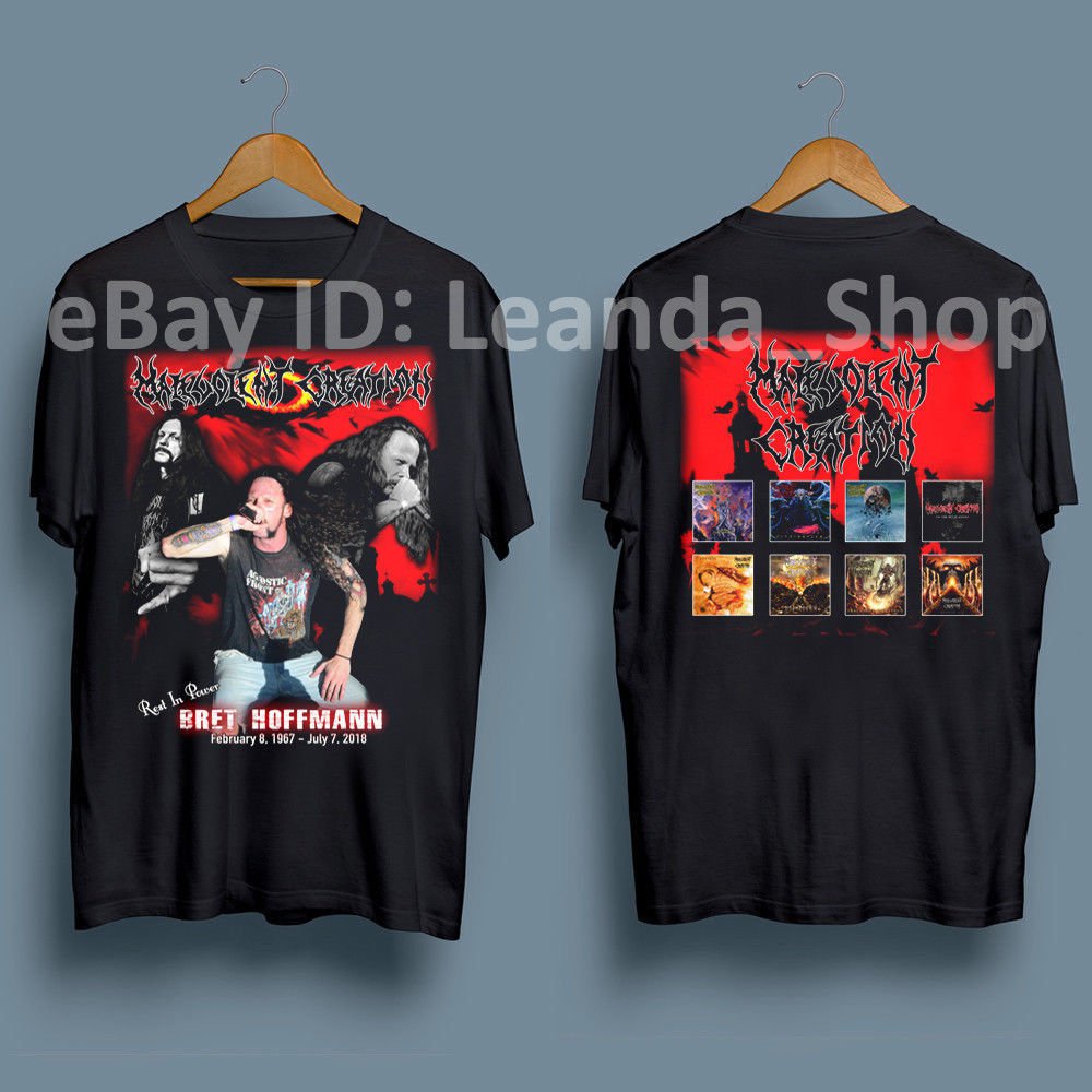 HOT NEW Bret Hoffmann T-Shirt Malevolent Creation Tribute T-Shirts S-2XL