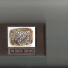 WASHINGTON REDSKINS RING PLAQUE 1991 SBXXVI CHAMPS SUPER BOWL FOOTBALL NFL
