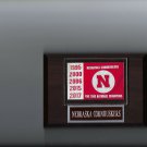 NEBRASKA CORNHUSKERS VOLLEYBALL PLAQUE CHAMPIONS NCAA 5 TIME NATIONAL CHAMPS