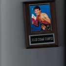 JULIO CESAR CHAVEZ PLAQUE BOXING WITH BELT