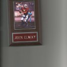 JOHN ELWAY PLAQUE STANFORD UNIVERSITY FOOTBALL NCAA