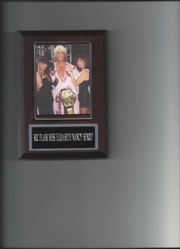 RIC FLAIR NANCY BENOIT MISS ELIZABETH PLAQUE WRESTLING WWE WCW