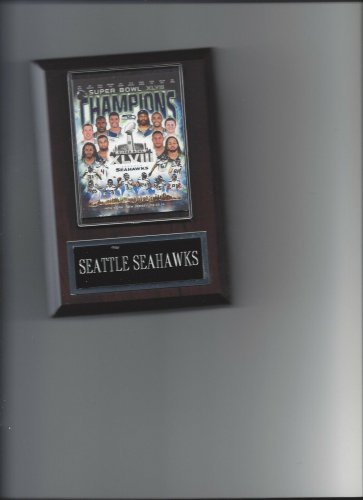 SEATTLE SEAHAWKS COLLAGE PLAQUE SUPER BOWL CHAMPS SBXLVIII FOOTBALL NFL