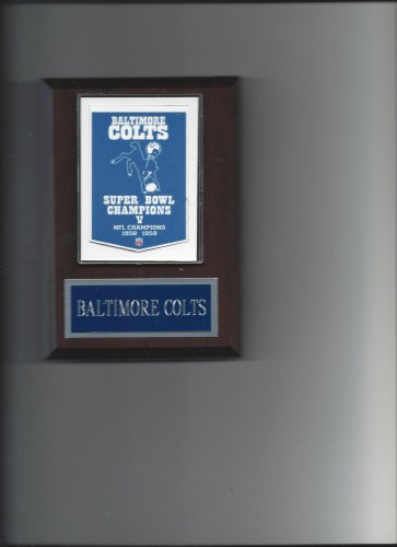 BALTIMORE COLTS SB BANNER PLAQUE SUPER BOWL CHAMPS CHAMPIONS FOOTBALL NFL